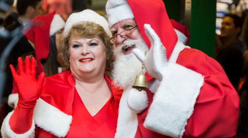 Maxi Nata 2016 Papai Noel e Mamãe Noel Acenando bx