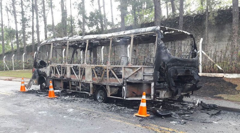 ônibus queimado jundiai