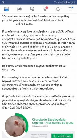 Vaquinha bebê 