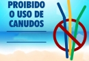 canudo plástico