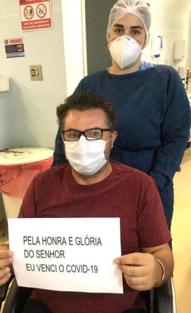 Marcelo Vaz de Lima celebra alta apos 18 dias de internacao