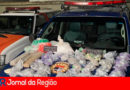 Apreensão de drogas no Jardim Tarumã. (Foto: Divulgação)