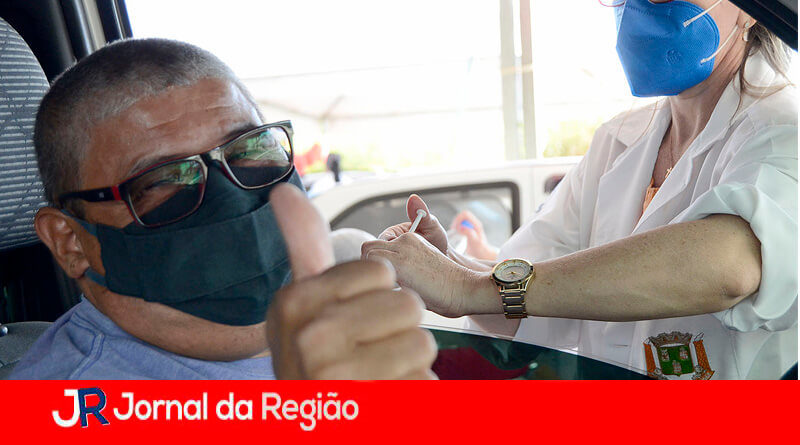 Vacinação em Várzea Paulista. (Foto: Divulgação)