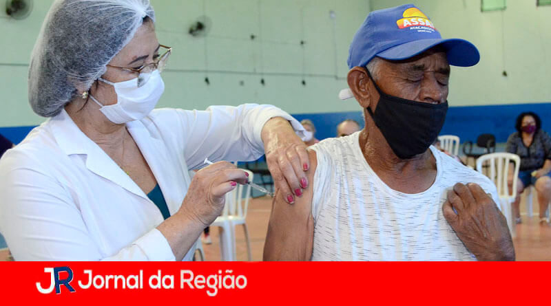 Vacinação em Várzea Paulista. (Foto: Divulgação)