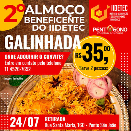 Almoço Beneficente. (Foto: Divulgação)