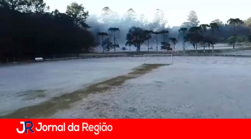 Geada em Jundiaí. (Foto: Divulgação)