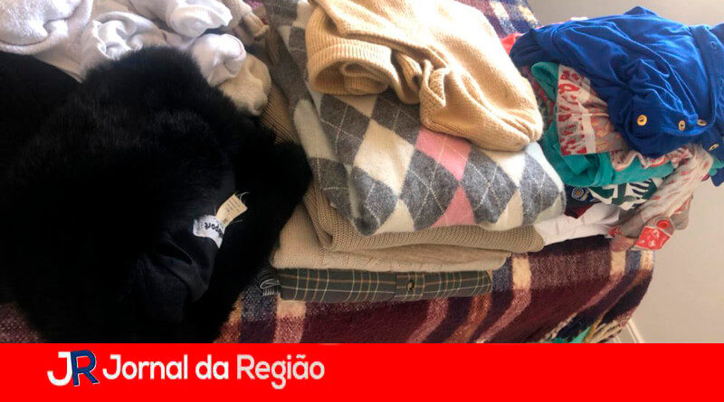 Arrecadação de roupas. (Foto: Roberta Serralvo)