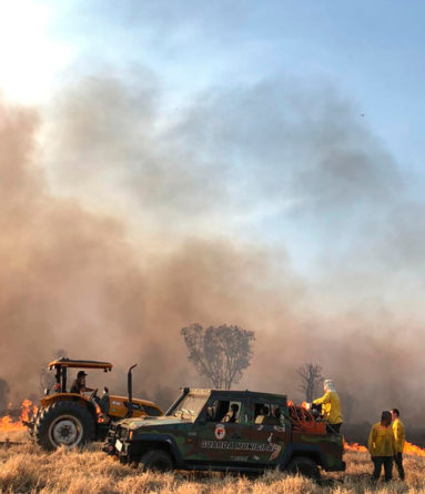 Incêndio em Jundiaí. (Foto: Divulgação)