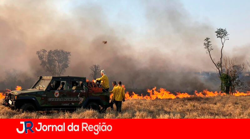 Incêndio em Jundiaí. (Foto: Divulgação)