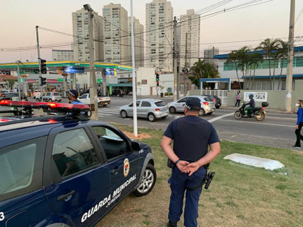 Policiamento na PPonte Torta. (Foto; Divulgação)