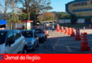 Drive-thru da vacina em Campo Limpo Paulista. (Foto: Divulgação)