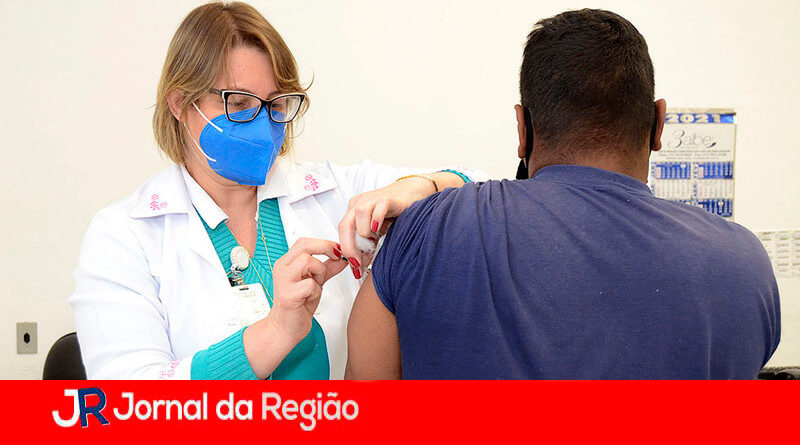 Vacinação em Várzea Paulista. (Foto: Divulgação)