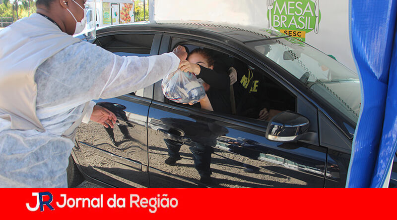 Doação de alimentos. (Foto: Divulgação)