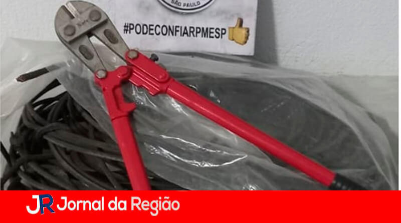 Furto de fios em Itatiba. (Foto: Divulgação)