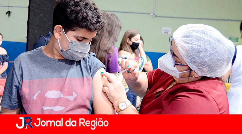 Vacinação em Várzea Paulista. (Foto: Divulgação)