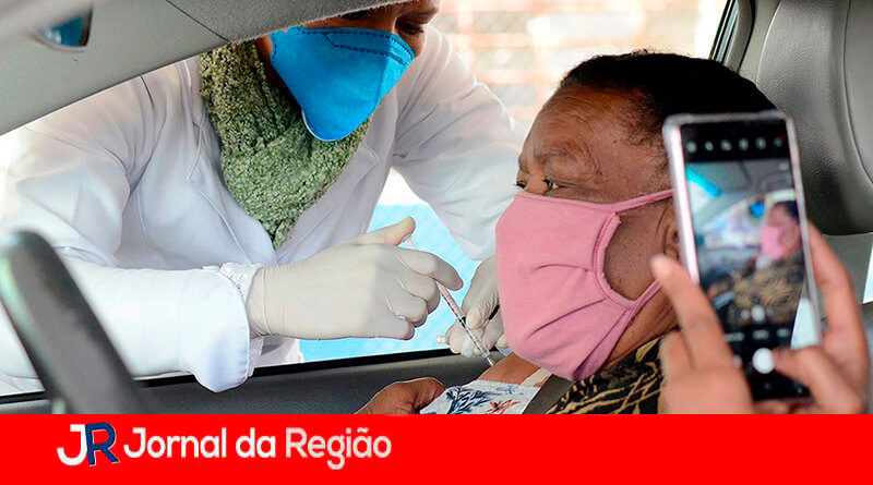 Vacinação em Várzea Paulista. (Foto: Divulgação)