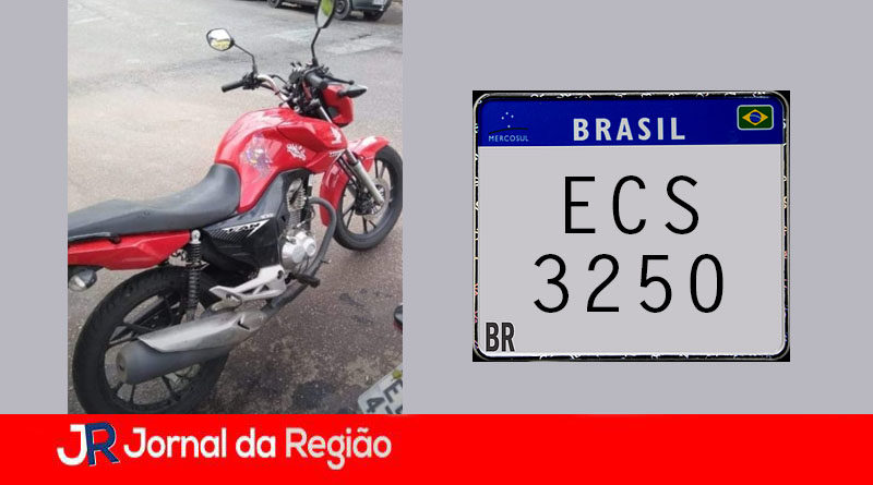 Moto furtada em Campo Limpo Paulista. (Foto: Divulgação)