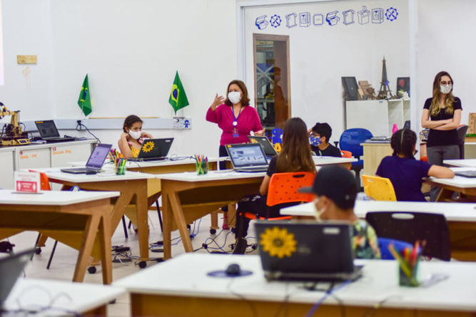 Oficina de robotica da Fab Lab. Foto: Divulgação