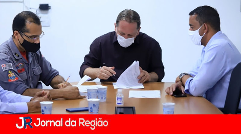 Corpo de Bombeiros em Louveira. (Foto: Divulgação)