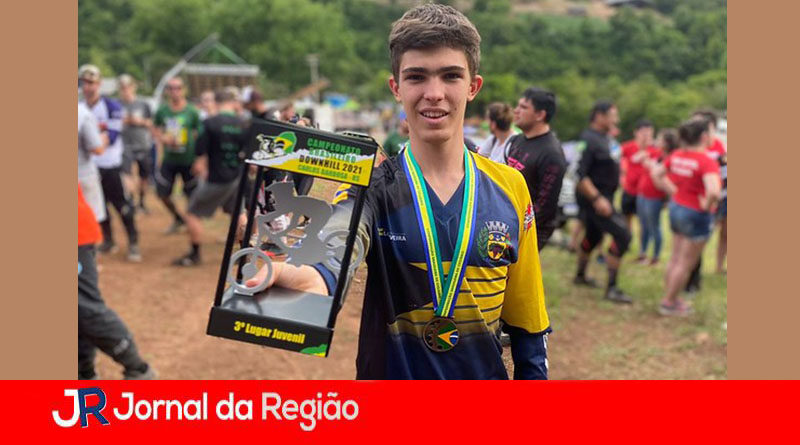 Atleta downhill de Louveira. (Foto: Divulgação)