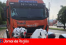 Caminhão roubado. (Foto: Divulgação)