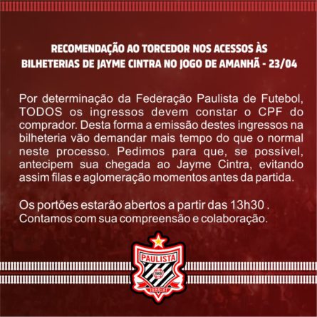 CPF NO PAULISTA