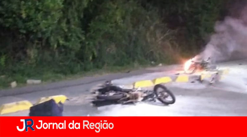 Acidente moto Jarinu moto x moto