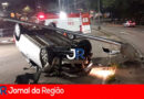 CARRO DERRUBA POSTE VIADUTO DURATEX