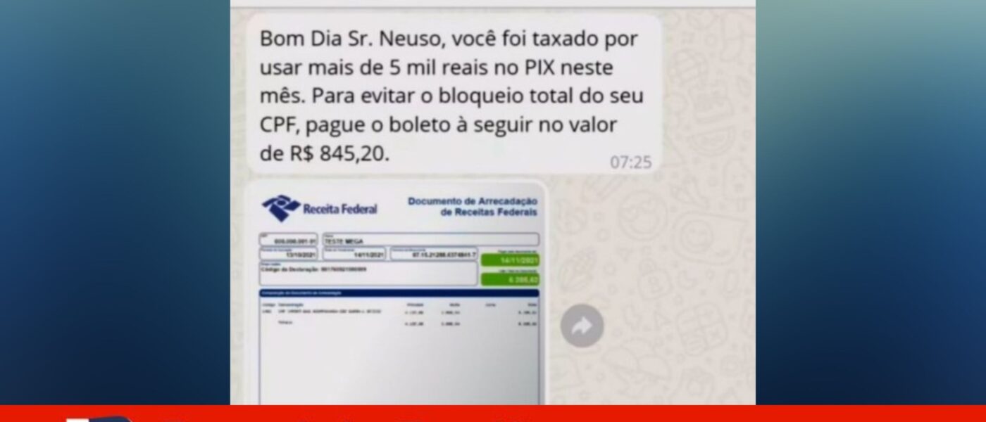 golpe pix receita
