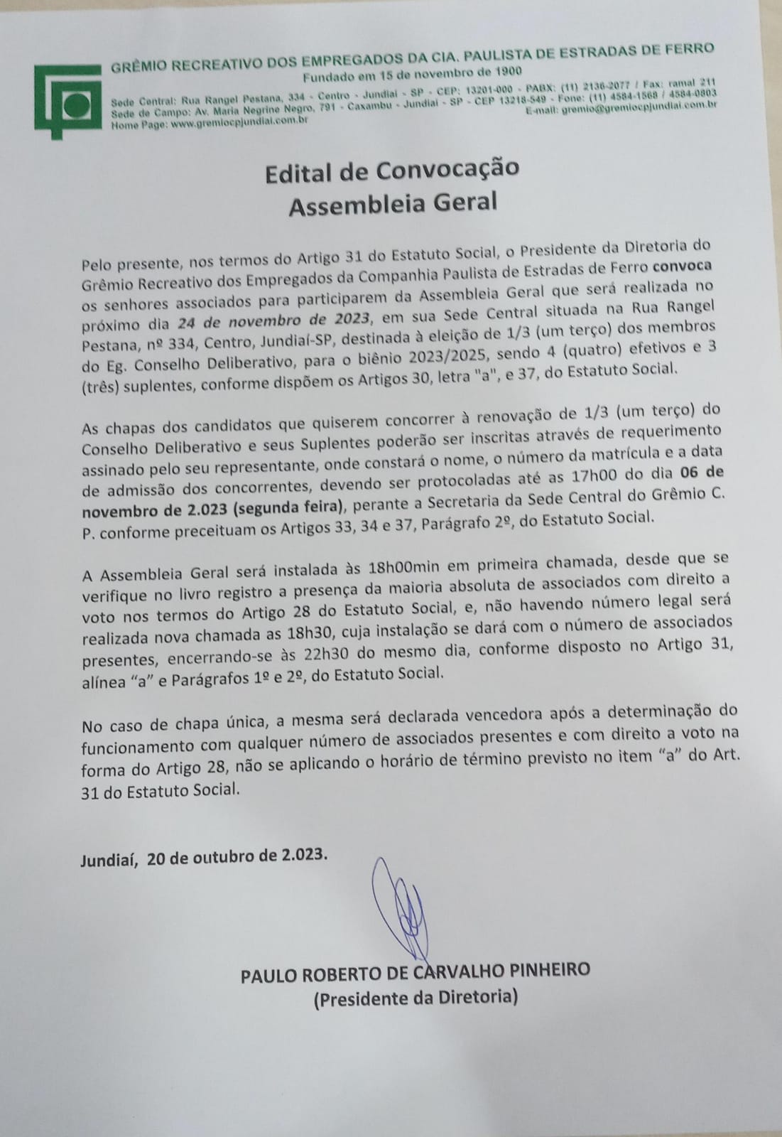 edital gremio cp