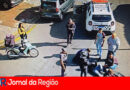 Motociclista fica ferido em acidente no Centro de Jundiaí
