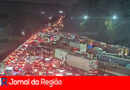 Engavetamento com quatro veículos provoca 10 Km de congestionamento