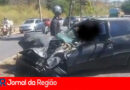 Carro e moto batem na Duque de Caxias, em Várzea Paulista