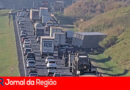 Acidente provoca congestionamento na Bandeirantes