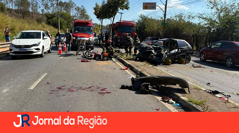 Acidente da Duque de Caxias deixa motociclista morto e três pessoas feridas