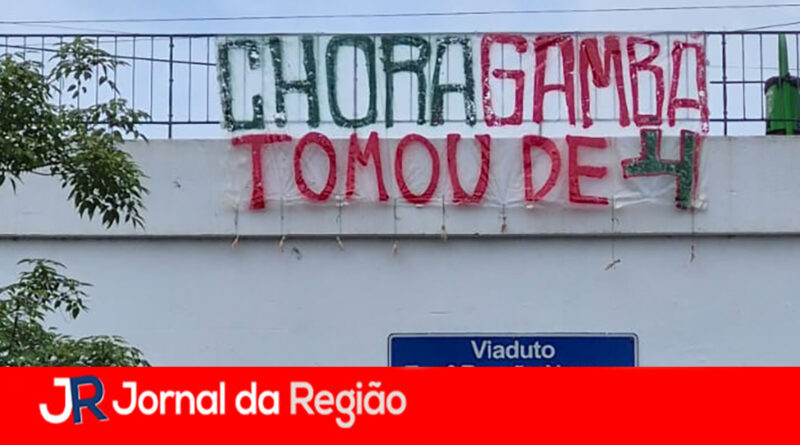 Palmeirenses de Jundiaí respondem provocação de corintianos