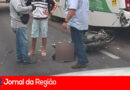 Moto bate na traseira de ônibus na Dom Gabriel