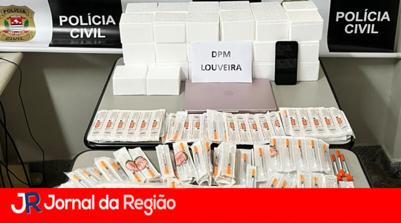 Polícia Civil de Louveira prende casal por venda irregular de canetas emagrecedoras