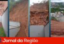 Defesa Civil interdita imóvel parcialmente e monitora talude após deslizamento