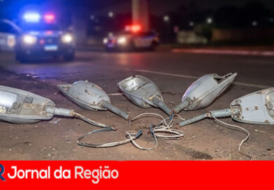 Dois são presos pela Guarda furtando luminárias de postes em Jundiaí