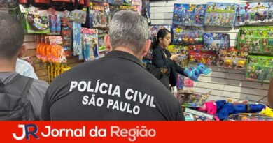 policia brinquedos falsificados
